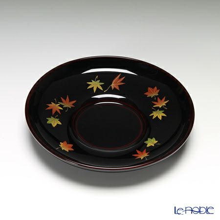 【伝統工芸】輪島塗 茶托 5客揃小花 坂口政昭氏作