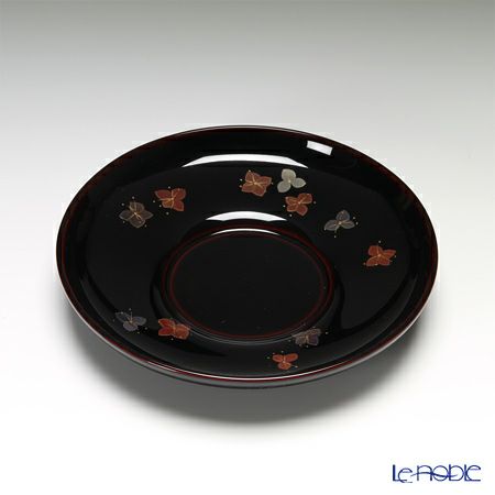 【伝統工芸】輪島塗 茶托 5客揃小花 坂口政昭氏作