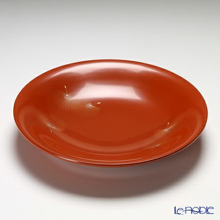 【伝統工芸】輪島塗 9寸菓子鉢 飛花 福久勝利氏作