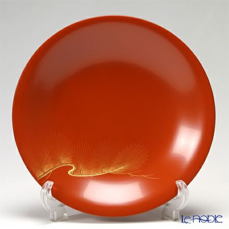 【伝統工芸】輪島塗 9寸菓子鉢 松 福久勝利氏作