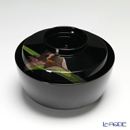 【伝統工芸】輪島塗 煮物椀 5客揃草花絵変わり 坂口政昭氏作