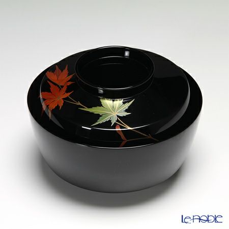 【伝統工芸】輪島塗 煮物椀 5客揃草花絵変わり 坂口政昭氏作