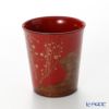 【伝統工芸】輪島塗 フリーカップ 紅白梅 稲舟 赤黒 ペア