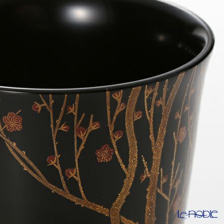 【伝統工芸】輪島塗 フリーカップ 紅白梅 稲舟 赤黒 ペア