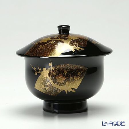 【伝統工芸】輪島塗 湯呑 5客揃 地紙 野村勇斉氏作品