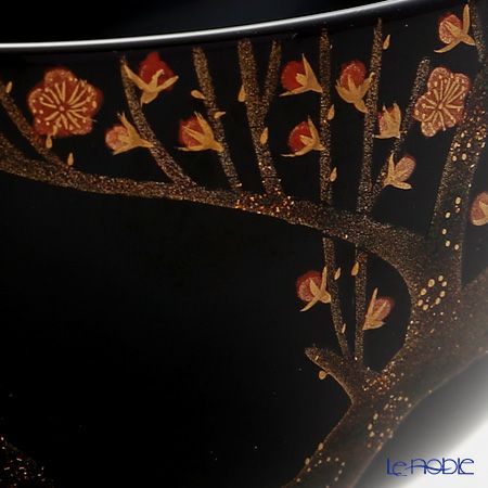 【伝統工芸】輪島塗 夫婦椀 2客揃 紅白梅 浦出稲舟氏作品