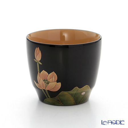 【伝統工芸】輪島塗 蓮 フリーカップ 咲いている 坂口政昭氏作