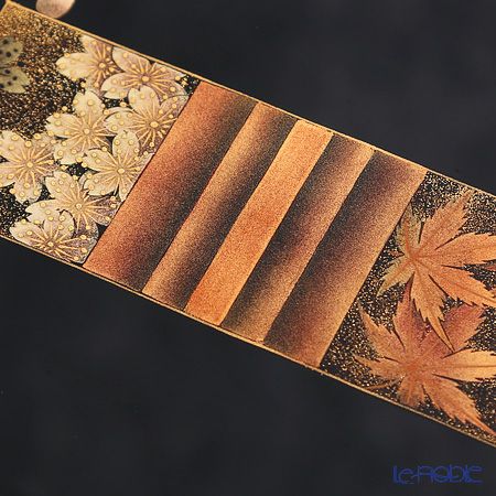 【伝統工芸】輪島塗 点心盆 春秋蒔絵 坂口政昭氏作