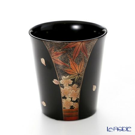 【伝統工芸】輪島塗 フリーカップ 春秋 蒔絵師 坂口政昭氏作 ペア