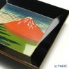 【伝統工芸】輪島塗 四方型銘々皿 富嶽三十六景5枚組 中島和彦氏作品