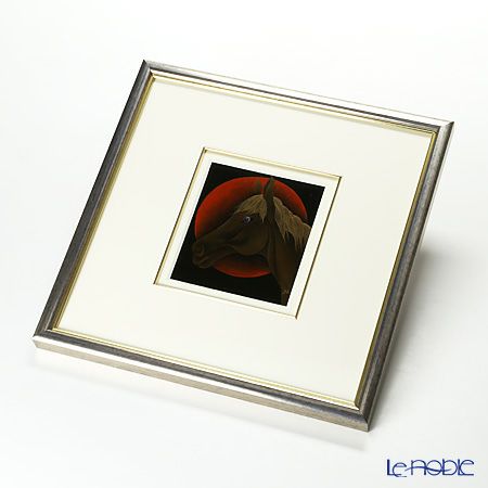 【伝統工芸】輪島塗 漆芸額 干支 午（馬） 蒔絵師 坂口政昭氏作