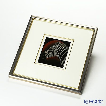 【伝統工芸】輪島塗 漆芸額 縞馬 蒔絵師 坂口政昭氏作