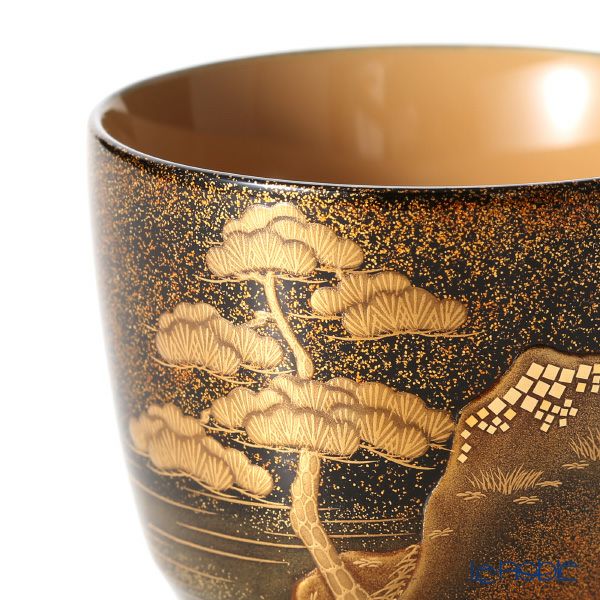 【伝統工芸】輪島塗 湯呑揃え 山水 桜 松田良輝氏作