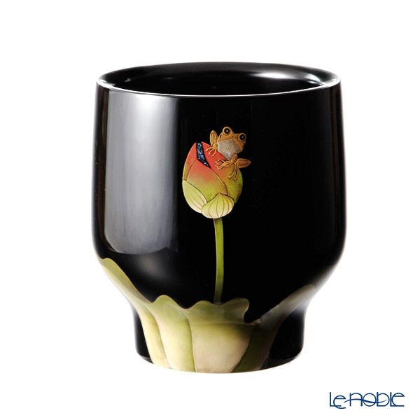 【伝統工芸】輪島塗 花器 てっぺんかえる 坂口政昭氏作