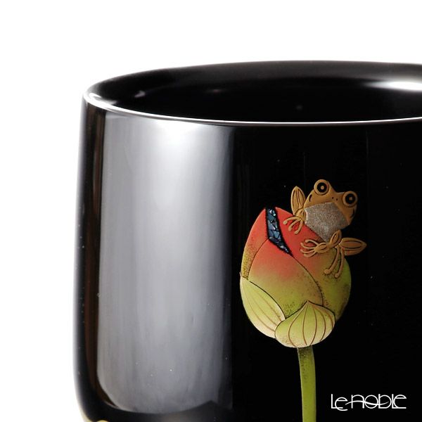 【伝統工芸】輪島塗 花器 てっぺんかえる 坂口政昭氏作