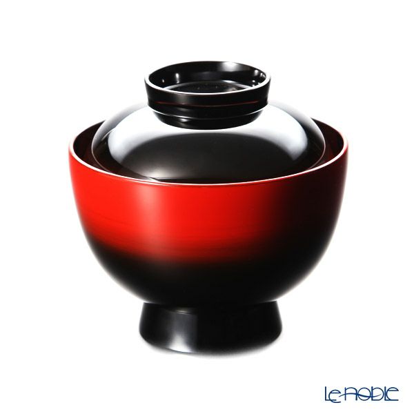 【伝統工芸】輪島塗 吸物椀 曙塗 口縁赤