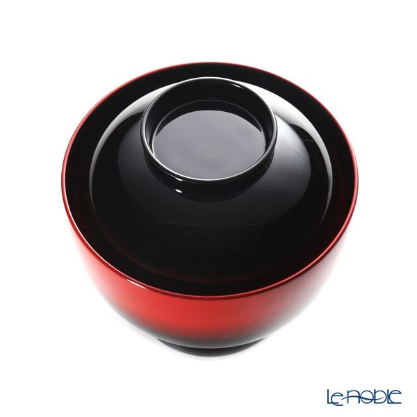 【伝統工芸】輪島塗 吸物椀 曙塗 口縁赤