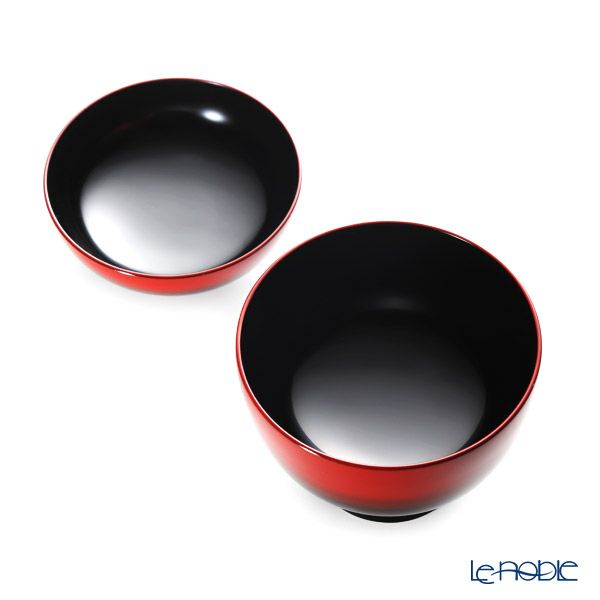 【伝統工芸】輪島塗 吸物椀 曙塗 口縁赤