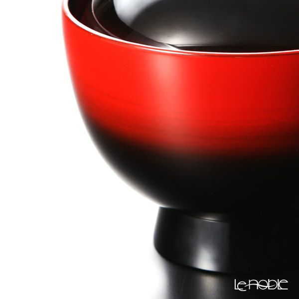 【伝統工芸】輪島塗 吸物椀 曙塗 口縁赤