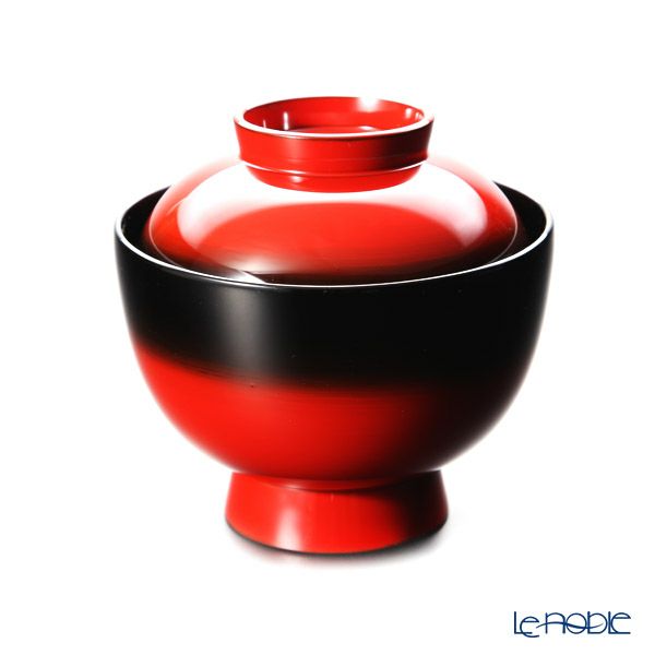 【伝統工芸】輪島塗 吸物椀 曙塗 口縁黒