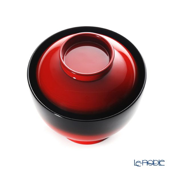 【伝統工芸】輪島塗 吸物椀 曙塗 口縁黒