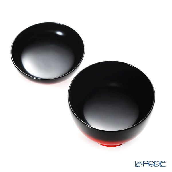 【伝統工芸】輪島塗 吸物椀 曙塗 口縁黒