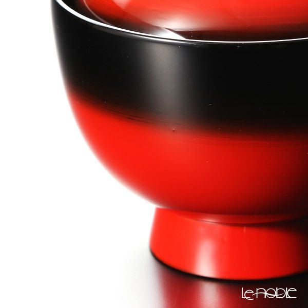 【伝統工芸】輪島塗 吸物椀 曙塗 口縁黒