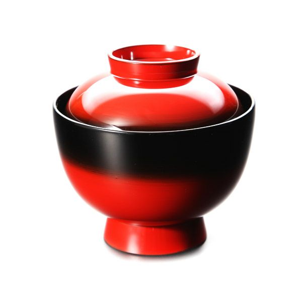 【伝統工芸】輪島塗 吸物椀 曙塗 口縁黒