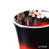 【伝統工芸】輪島塗 ぐい呑 曙塗 桜（口縁に桜） 坂口政昭氏作