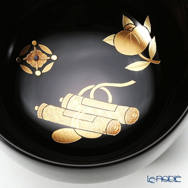 【伝統工芸】輪島塗 ぐい呑 宝づくし 巻物、小判、七宝、橘