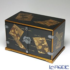 【伝統工芸】輪島塗 源氏物語 京都百景 飾箪笥