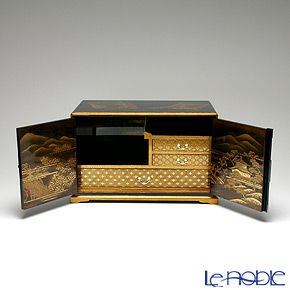 【伝統工芸】輪島塗 源氏物語 京都百景 飾箪笥