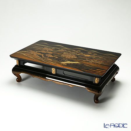 【伝統工芸】輪島塗 平卓 山水 杉谷松芯氏作品