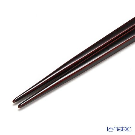 【伝統工芸】輪島塗 御箸 雪月花 溜塗 24cm 【桐箱付】