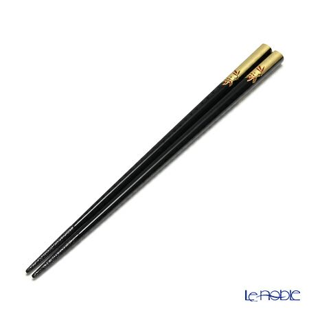 【伝統工芸】輪島塗 御箸 南天 黒 22.5cm