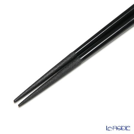 【伝統工芸】輪島塗 取箸 利久研出 黒 28cm