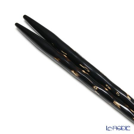 【伝統工芸】輪島塗 取箸 利久研出 黒 28cm