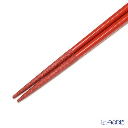 【伝統工芸】輪島塗 取箸 利久研出 赤 28cm