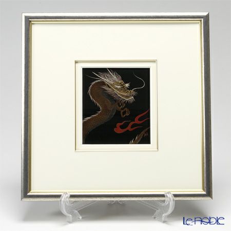 【伝統工芸】輪島塗 漆芸額 干支 辰（龍） 蒔絵師 坂口政昭氏作