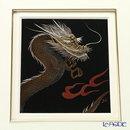 【伝統工芸】輪島塗 漆芸額 干支 辰（龍） 蒔絵師 坂口政昭氏作