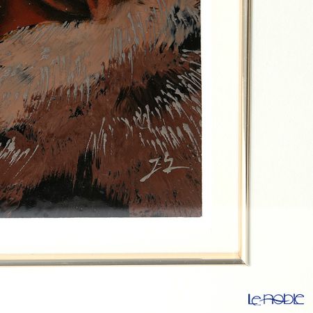 【伝統工芸】輪島塗 漆芸額 干支 申（猿） 蒔絵師 坂口政昭氏作