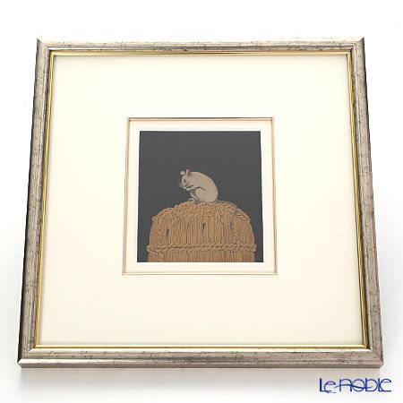 【伝統工芸】輪島塗 漆芸額 干支 子（ねずみ） 蒔絵師 坂口政昭氏作