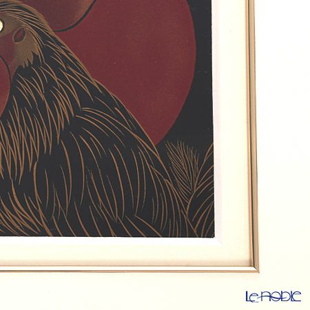 【伝統工芸】輪島塗 漆芸額 干支 酉（鳥） 蒔絵師 坂口政昭氏作