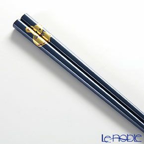 【伝統工芸】輪島塗 干支箸 子（ね） 青（小） 19.5cm