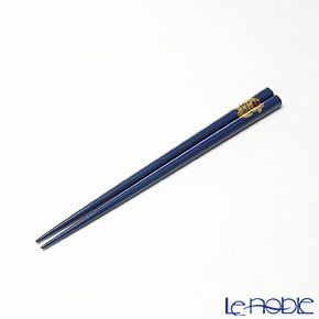 【伝統工芸】輪島塗 干支箸 丑 青（小） 19.5cm