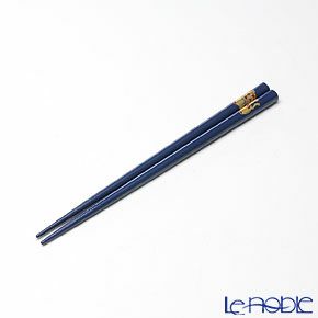 【伝統工芸】輪島塗 干支箸 寅 青（小） 19.5cm