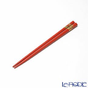 【伝統工芸】輪島塗 干支箸 辰 赤（小） 19.5cm