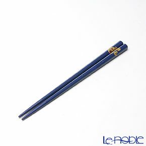 【伝統工芸】輪島塗 干支箸 巳 青（小） 19.5cm