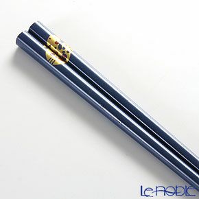 【伝統工芸】輪島塗 干支箸 巳 青（小） 19.5cm