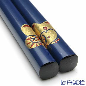 【伝統工芸】輪島塗 干支箸 未 青（小） 19.5cm